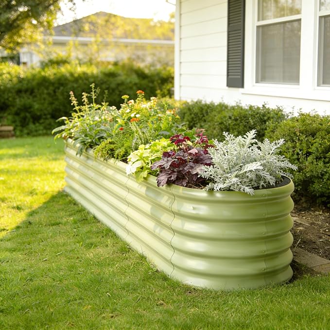 2-Pack Galvanized Raised Garden Bed 8x4x1.5 | 10x2x1.5 ft, Modular Raised - Image 8