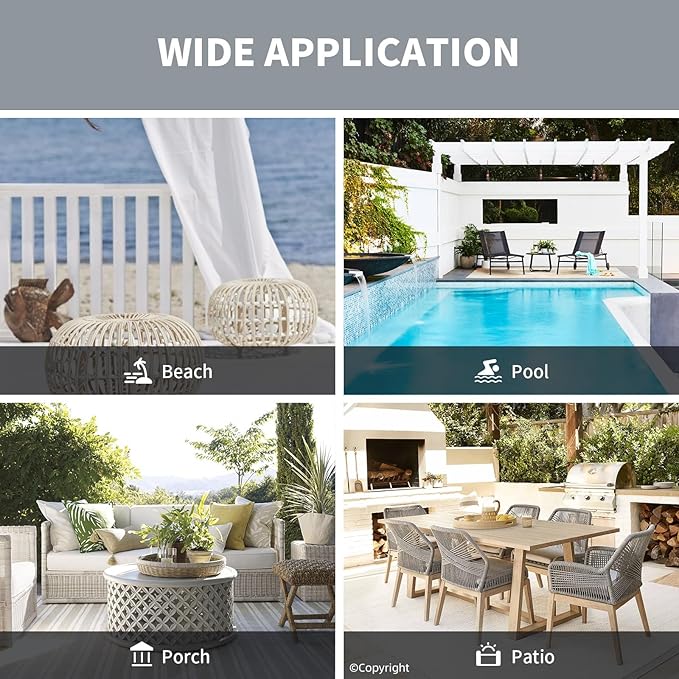 Waterproof Outdoor Curtain W105 x L95 - Image 8