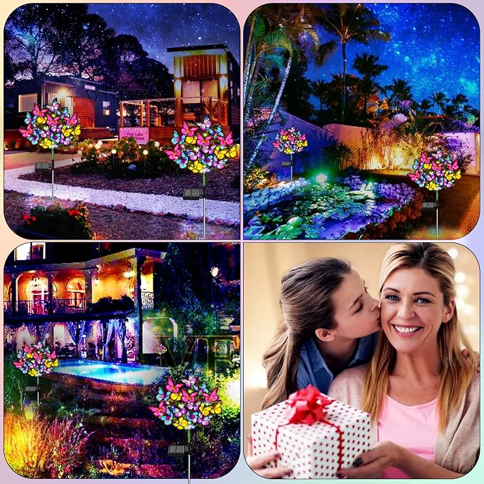 Solar Garden Lights Solar Lights Outdoor Waterproof Solar Lights 4 Pack - Image 5