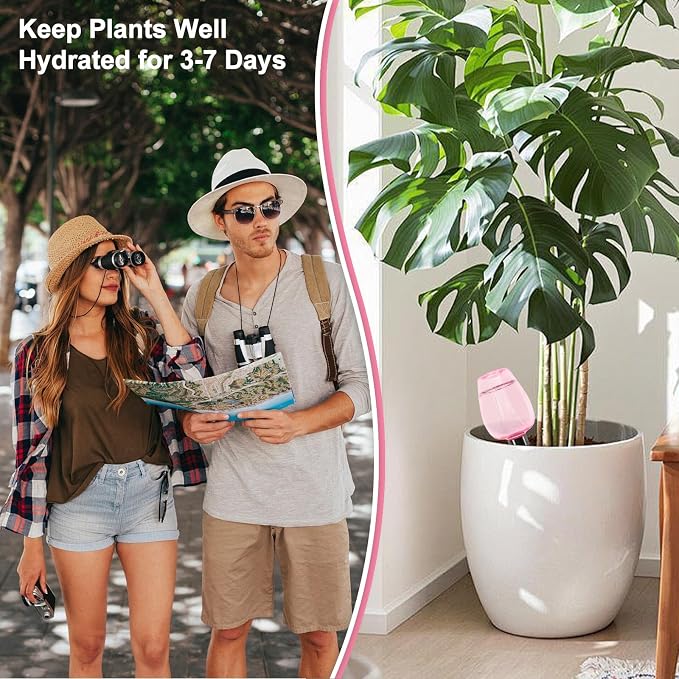 4 Pcs Plant Watering Globes Self Watering Planter Insert Plants Top Fill Water - Image 4
