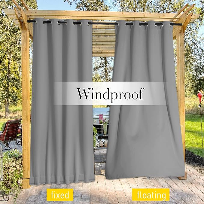 NICETOWN 2 Panels Weighted Blackout Curtains - Image 6
