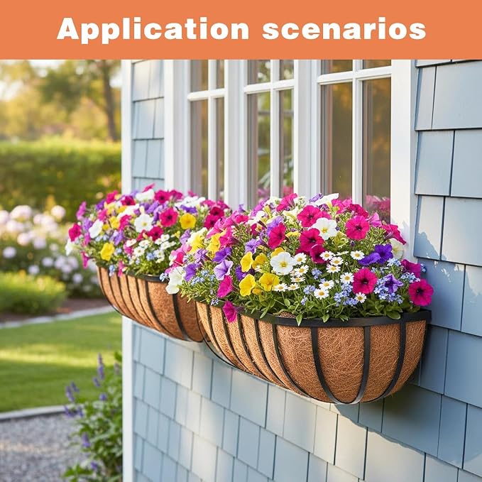 4 Pack 24" Railing Planter Window Box - Image 4