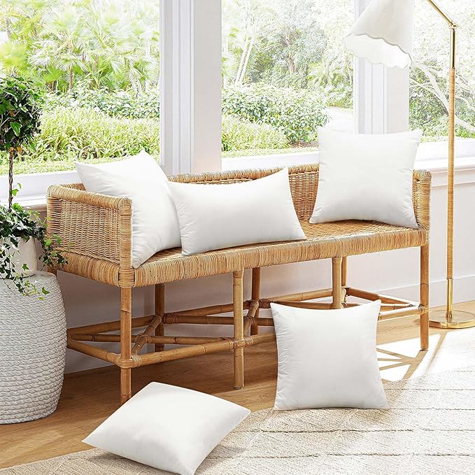 Ashler Outdoor Pillows, 18 x 18 Pillow Inserts Set of 4, Waterproof Throw - Image 7