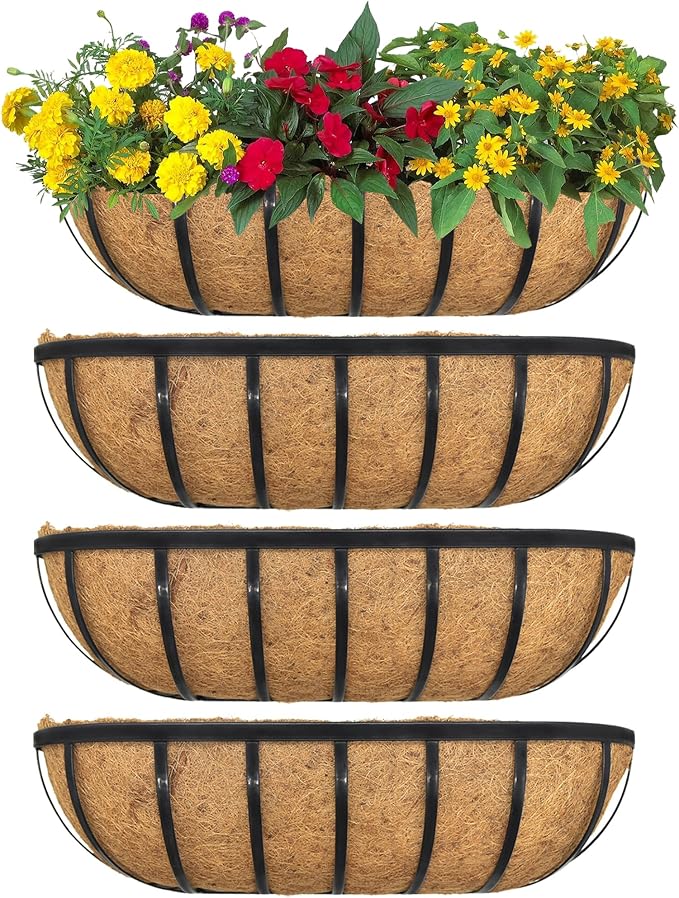 4pack 30-inch Window Sill Window Railing Planters by SMYAXUNW