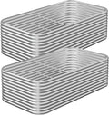 2 Pack Tall 6x3FT Corrugated Galvanized Steel Raised Garden Bed Outdoor by CATMANOR