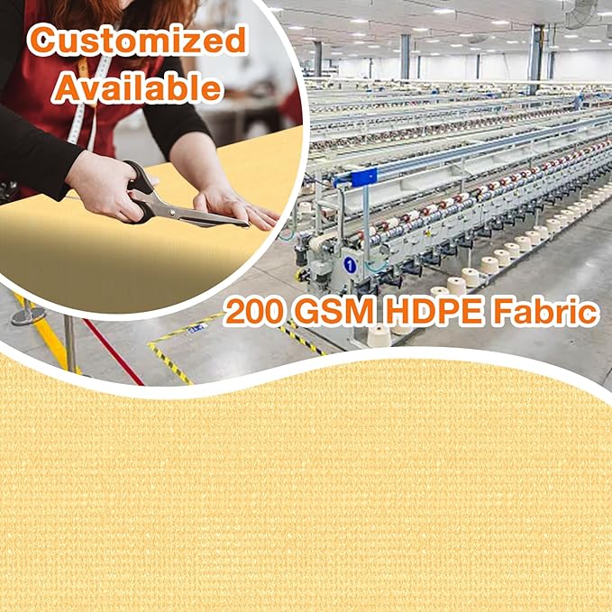 Artpuch Outdoor Pergola Shade Cover 17x19 FT Sun Shade Cloth - Image 2