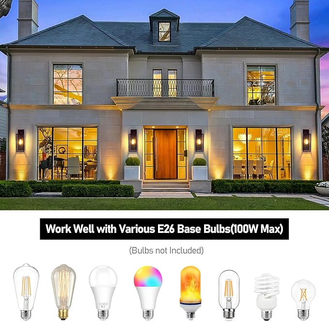 Large Size Outdoor Wall Light Fixtures, Exterior Lighting Fixtures Porch - Image 3
