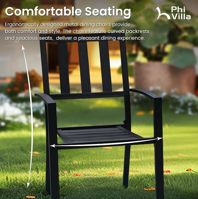 PHI VILLA 7 Piece Outdoor Dining Set - Image 4