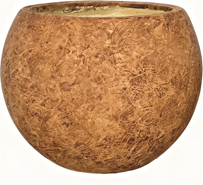 10 H x 14" Dia Round Fiberstone Planter by Panlaolao