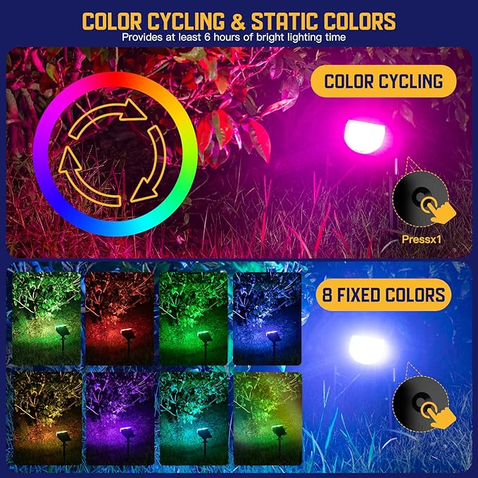 Kyosho Solar Spot Lights Outdoor, IP67 Waterproof Solar Lights - Image 4