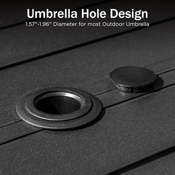 PHI VILLA Outdoor Patio Bar Dining Table - Image 4