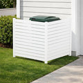 Kozyard 50" W x 48" H Outdoor Privacy Screens Aluminum Post, Air Conditioner by Kozyard