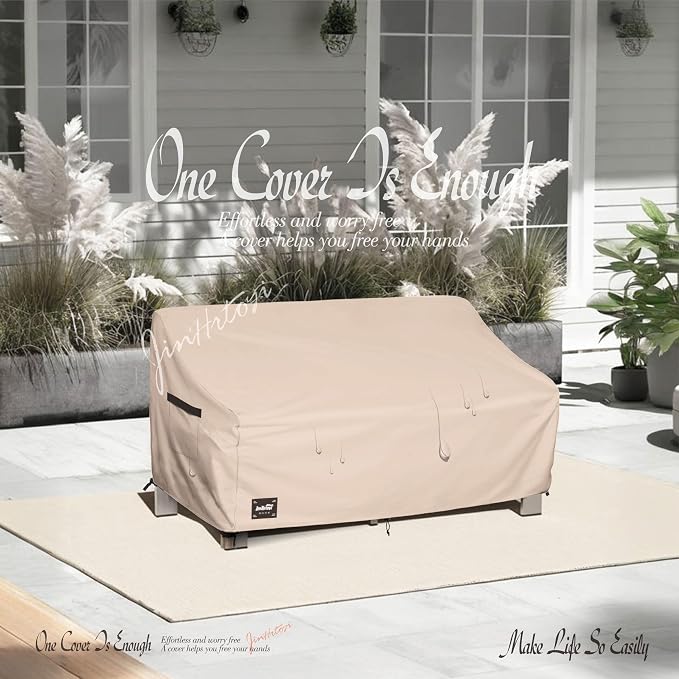 3-Seater Outdoor Couch Cover, 79Wx38Dx35H inches Outdoor Furniture Covers - Image 7