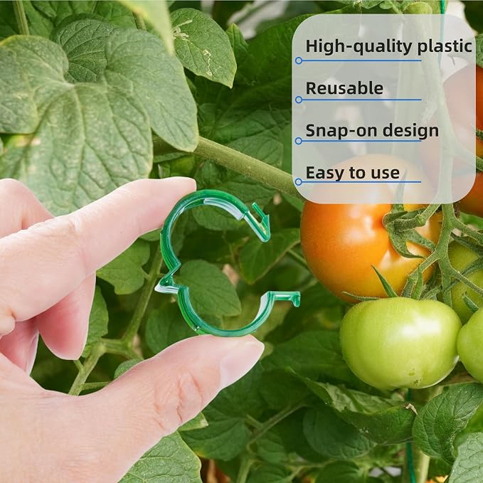 100 Pcs Plant Support Clips, Plastic Clips - Image 8