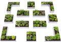 A ANLEOLIFE Set of 12 18 Inch Tall Raised Garden Beds Kit, Square & Rectangular by AAnleolife