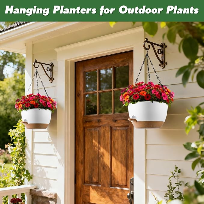 3-Piece Set of 10-Inch Hanging Planters - Image 5