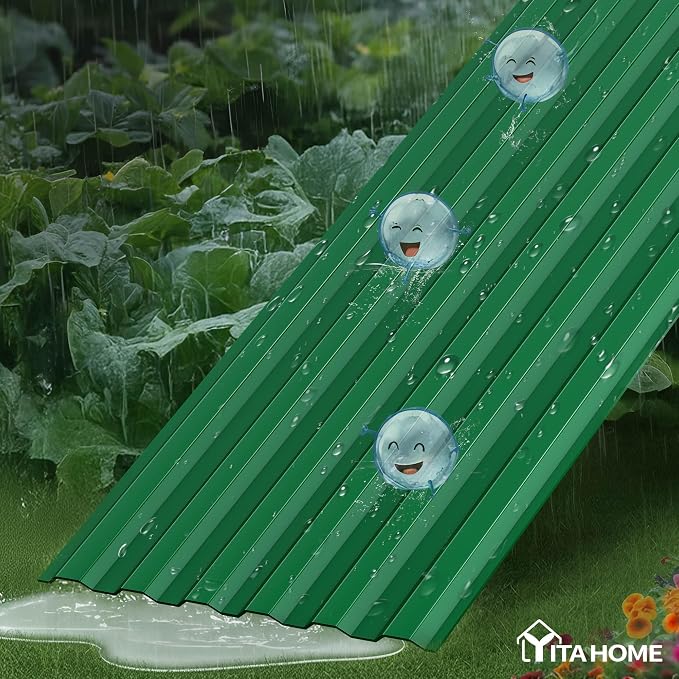 YITAHOME 6pcs 8x4x2 ft Galvanized Raised Garden Bed Kit, Large Metal Planter Box - Image 5