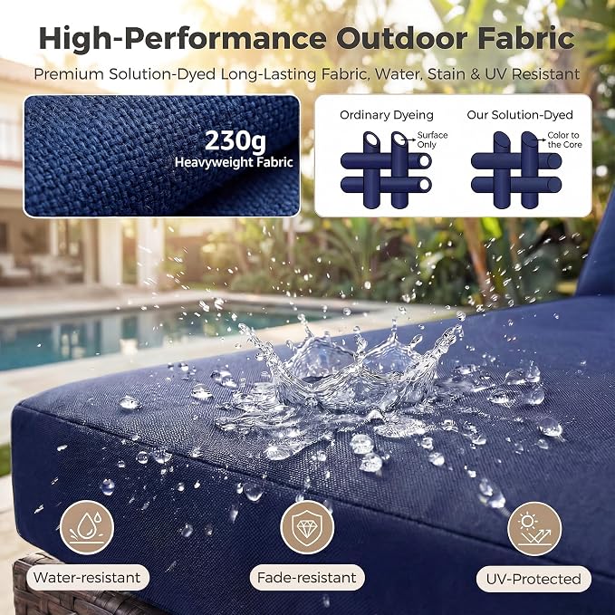 NICESOUL 7 Pcs Patio Conversation Set - Image 9