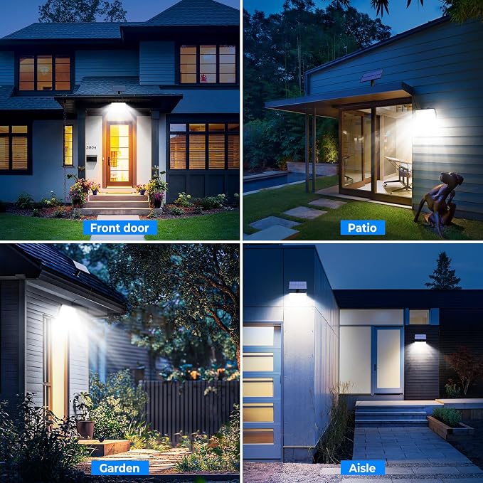 Peasur Solar Motion Lights Outdoor, 318 LED Solar Security Light - Image 7