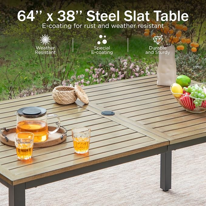 PHI VILLA 7 Pieces Outdoor Dining Set - Image 6