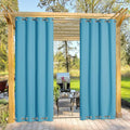 NICETOWN Outdoor Curtain for Patio Extra Long 120" L, Waterproof & Windproof by NICETOWN