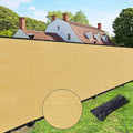 UPGRADE Privacy Fence Screen 6'x33' Sand Outdoor 90% Visibility Blockage 170 by UPGRADE