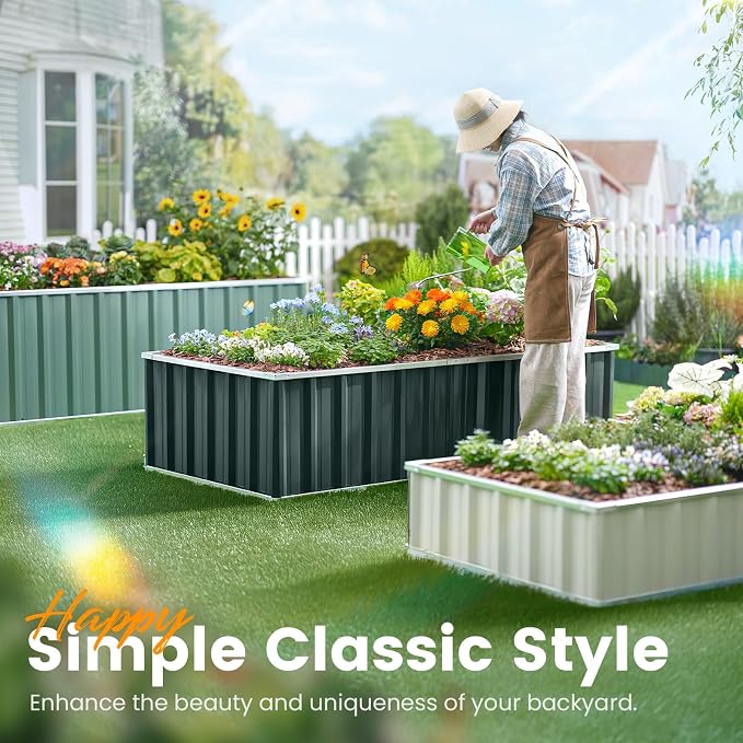 KING BIRD Galvanized Raised Garden Bed - Image 4