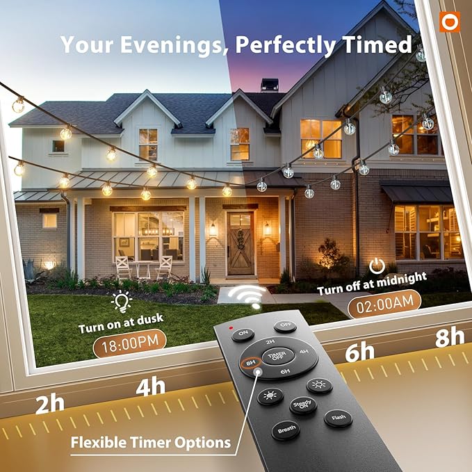 addlon Outdoor String Lights 50FT G40 - Image 6