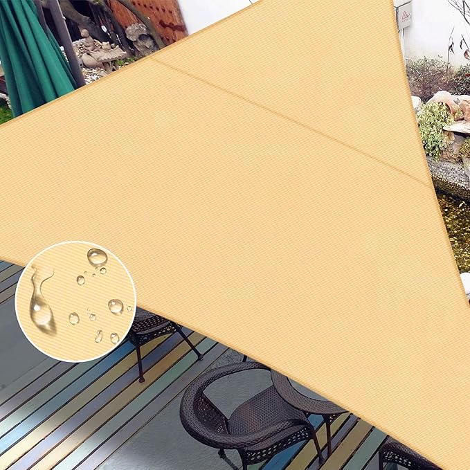 LOVE STORY Right Triangle 9'x12'x15' Waterproof Sun Shade Sail Canopy UV Block by LOVESTORY