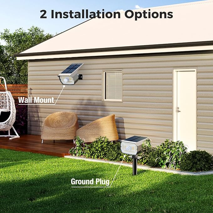 nipify 12 Pack Solar Spot Lights Outdoor Motion Sensor - Image 3