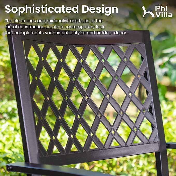 PHI VILLA 7 Pieces Outdoor Dining Set - Image 4