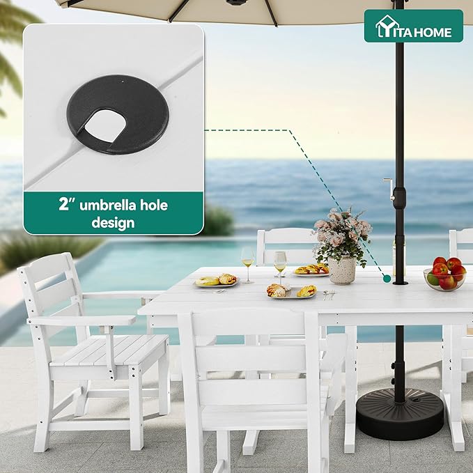 YITAHOME HDPE Patio Dining Table - Image 6
