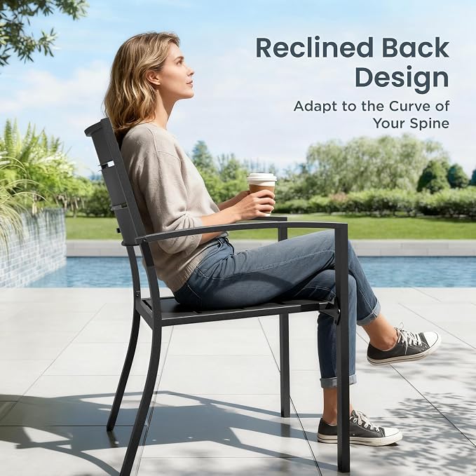 PHI VILLA 5 Pieces Outdoor Dining Set - Image 3