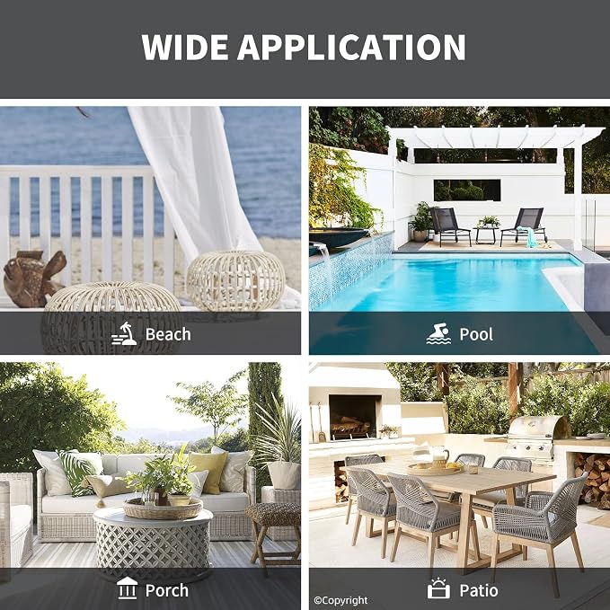 Waterproof Outdoor Curtain W105 x L84 - Image 8