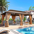 Aoxun 20x12 Gazebo Outdoor Hardtop Gazebo by Aoxun