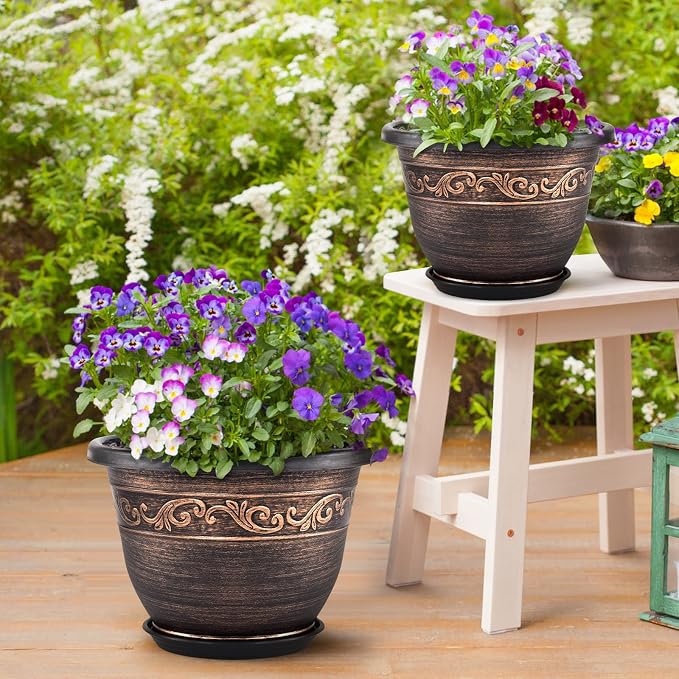 Plastic-Plant-Flower-Planters-14 Inch - Image 7