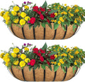 2pack 24-inch Window Sill Window Railing Planters by SMYAXUNW
