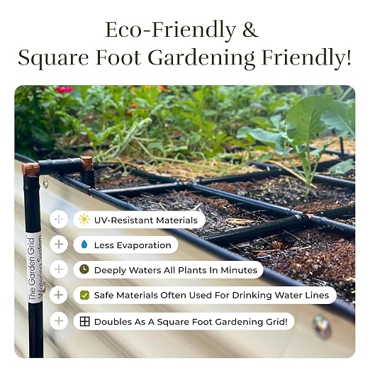 Garden Grid Watering System | Square Foot Gardening Grid & Irrigation in One | - Image 5