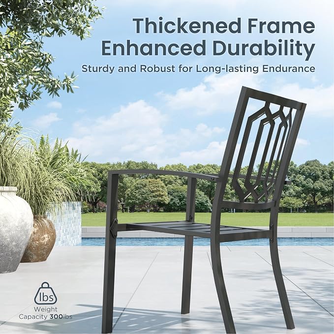 PHI VILLA Patio Dining Set 5 pcs - Image 5