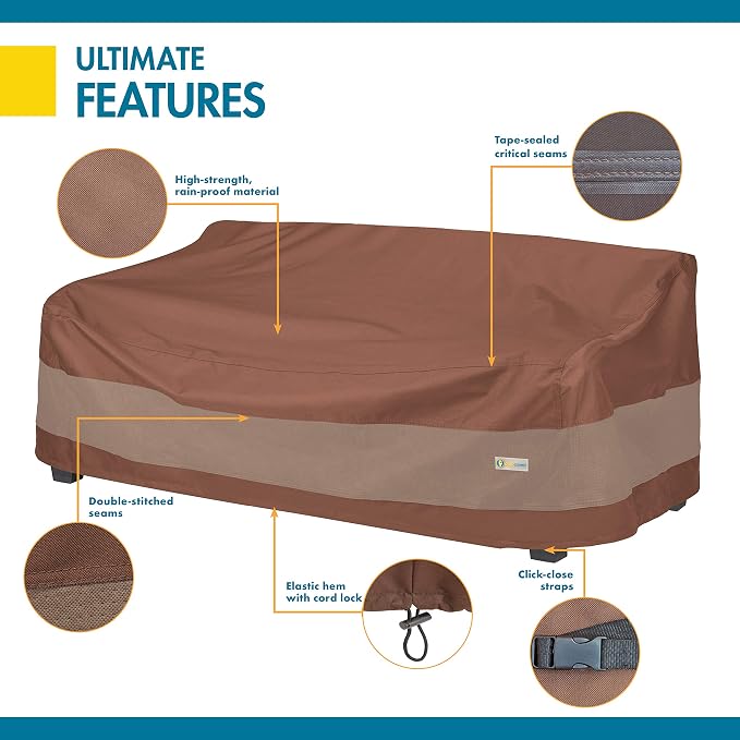 DUCKCOVERS Ultimate Waterproof Patio Sofa Cover, Outdoor Couch Cover - Image 5