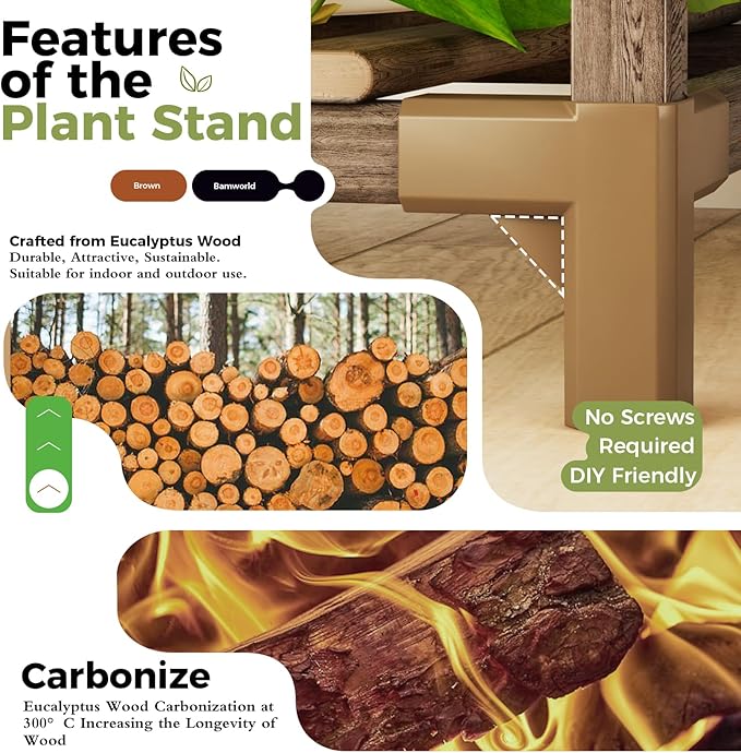 Bamworld Plant Stand with Grow Lights - Image 8