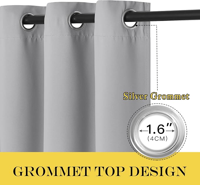 NICETOWN Blackout Curtain Drape 84 inches Length - Image 3
