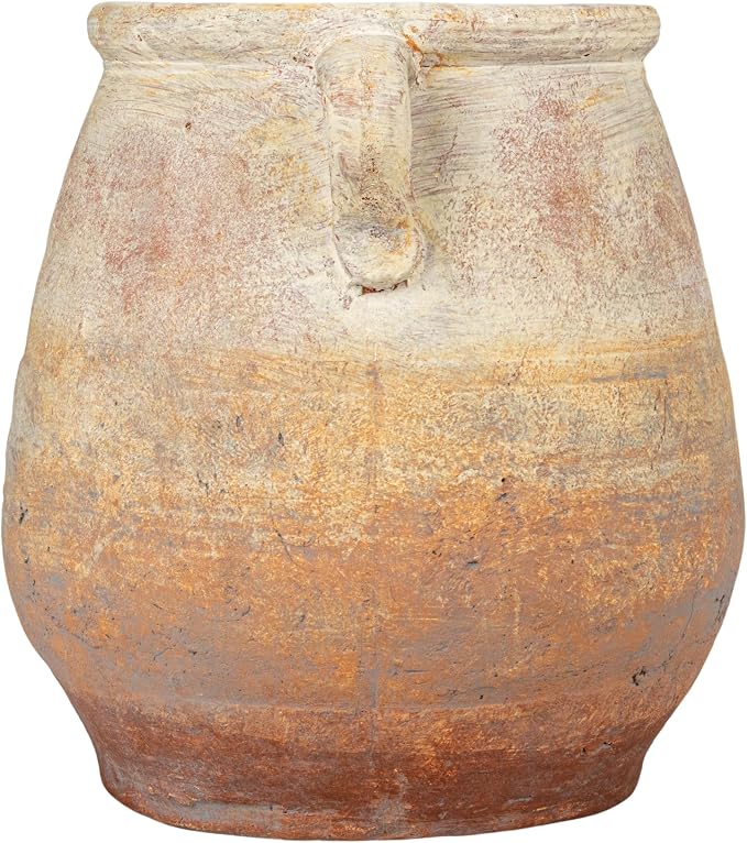 Creative Co-Op Whitewashed Terra-Cotta Urn - Image 5
