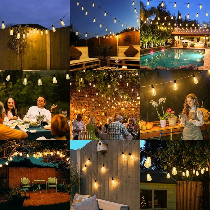 Brightever Outdoor String Lights 150FT, Patio Lights - Image 7