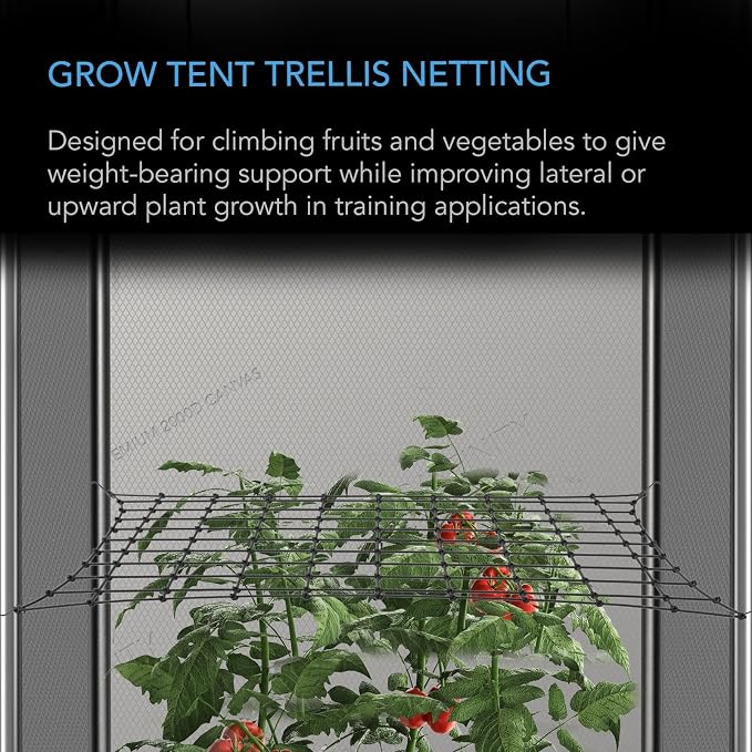 AC Infinity Grow Tent Trellis Netting 2x2', Heavy-Duty Elastic Plant Net - Image 2