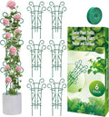 6 Pack Indoor Plant Trellis for Potted Plants, Stackable Garden Trellis for by Qaobo