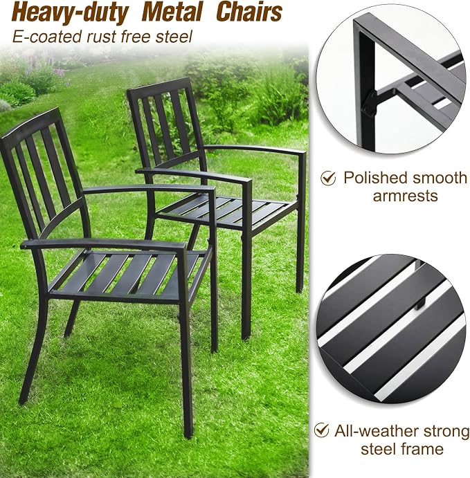 PHI VILLA 7 Pieces Outdoor Dining Set - Image 5