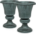 Magshion 20" Urn Planters for Outdoor Plants, Large Decorative Front Porch by Magshion