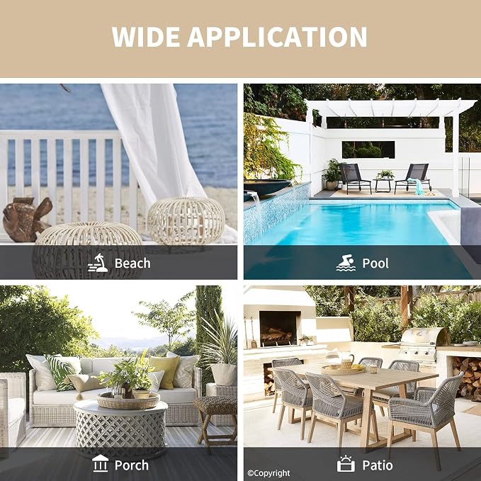 Waterproof Outdoor Curtain W105 x L108 - Image 8