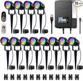 SUNVIE 12 Pack RGBW Color Changing Landscape Lights by SUNVIE